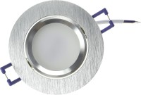 Decken Einbaustrahler 5Watt 390 Lumen Rund Schwenkbar Einbau Ø 68mm, Außen Ø 84mm Design Matt Edelstahl gebürstet