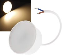 Decken Einbaustrahler 5Watt 390 Lumen Rund Schwenkbar Einbau Ø 68mm, Außen Ø 84mm Design Matt Edelstahl gebürstet