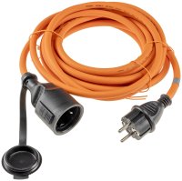 Verlängerungskabel 5m, IP44, Orange H07RN-F 3G1,5 , Stecker / Kupplung